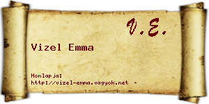 Vizel Emma névjegykártya